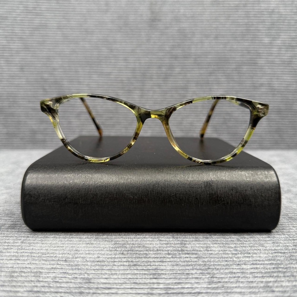 Wittnauer Bessie Chartreuse Cat Eye Eyeglass Frames 50-18-140 Green Tortoise